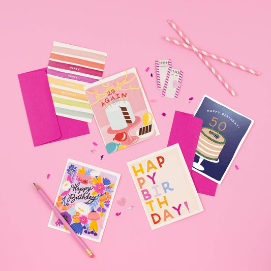 Happy 50th Birthday Cake Card