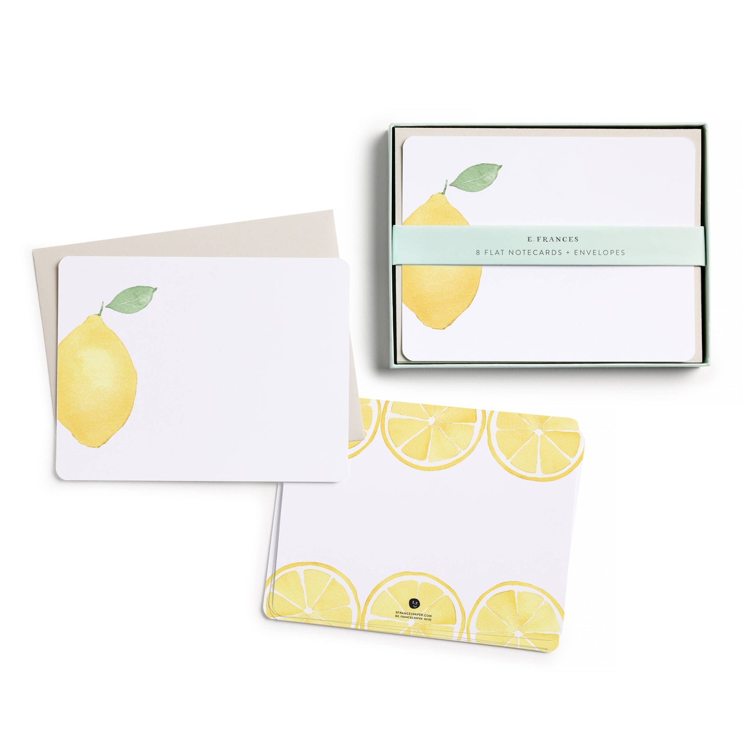 Lemon Flat Note (Boxed set of 8)