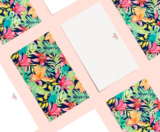 Tropical Watercolor Illustration Small Notecards