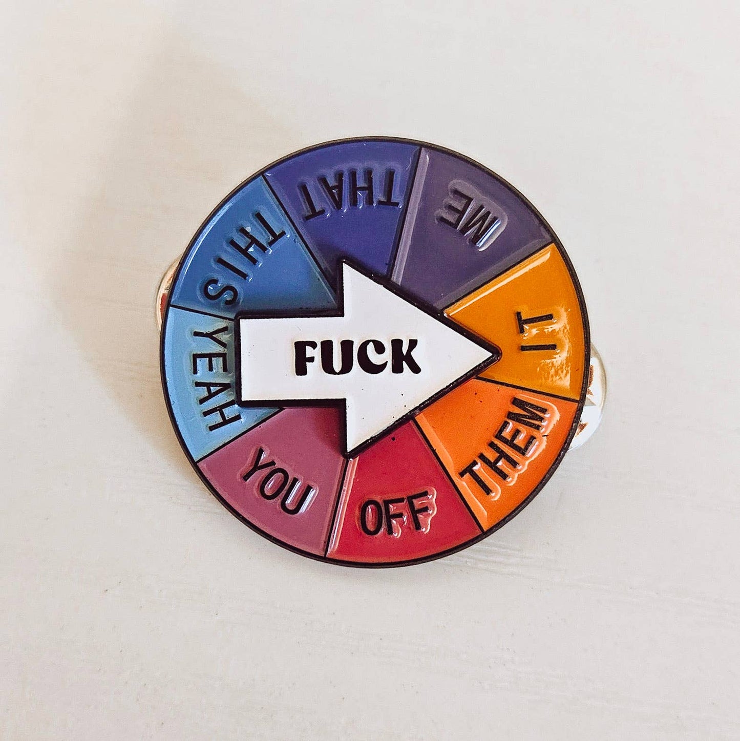 Fuck Interactive Spinner Pin