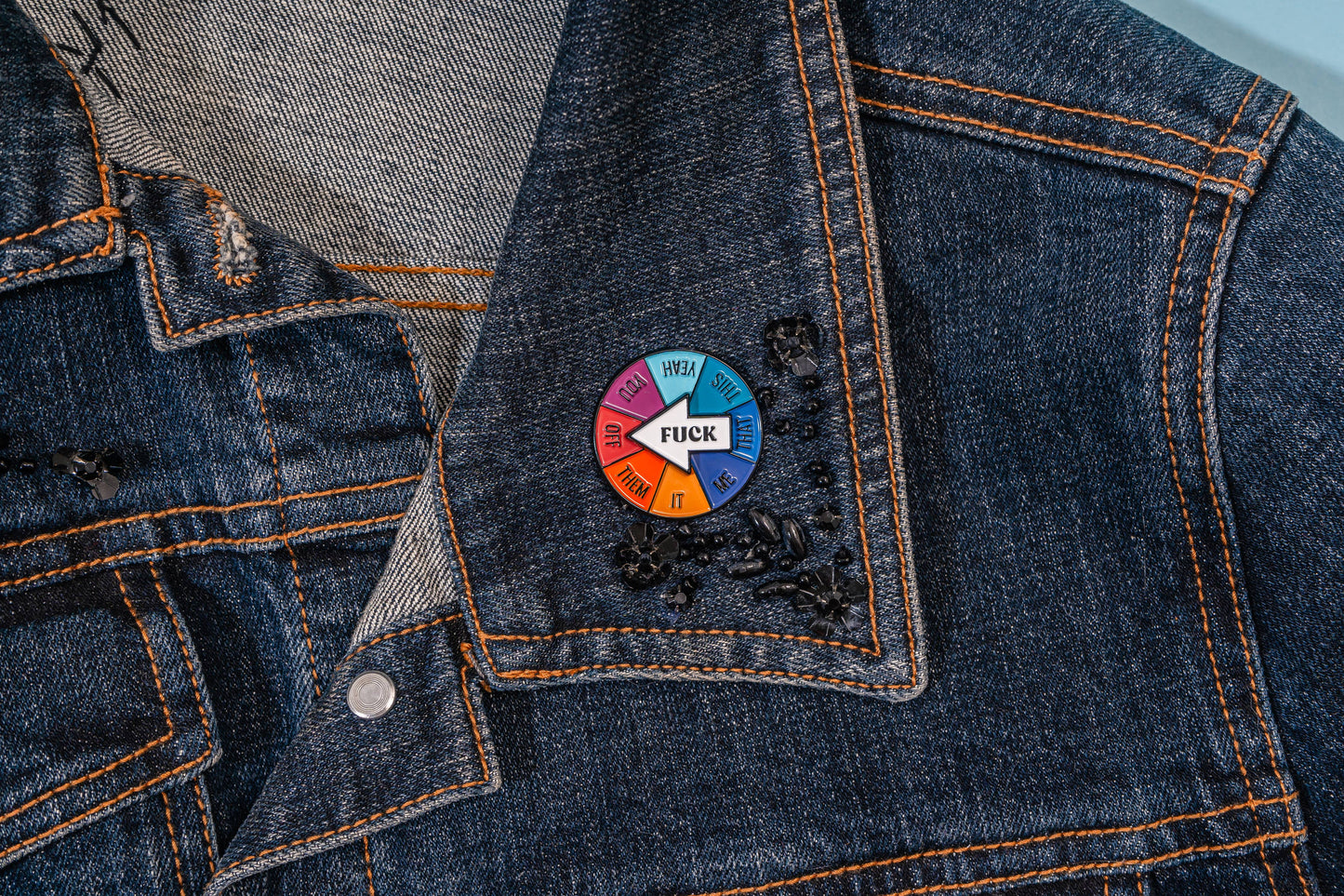 Fuck Interactive Spinner Pin