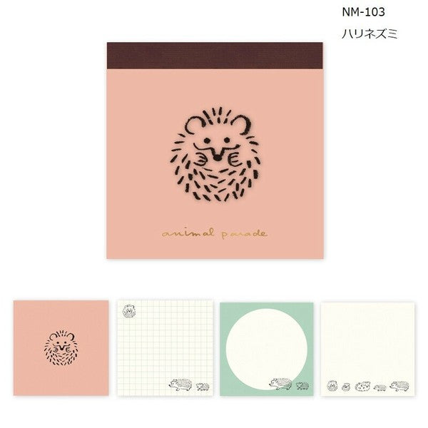 Animal Parade Hedgehog Memo Pad Set