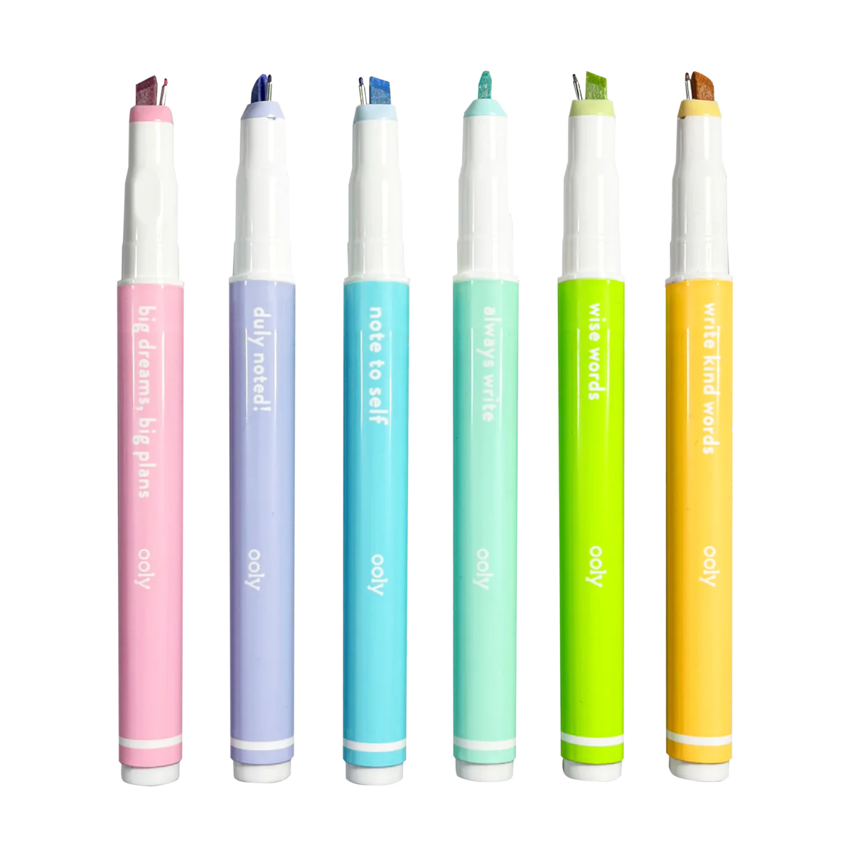 Noted! 2-in-1 Micro Fine Tip Pen and Highlighters - Set of 6