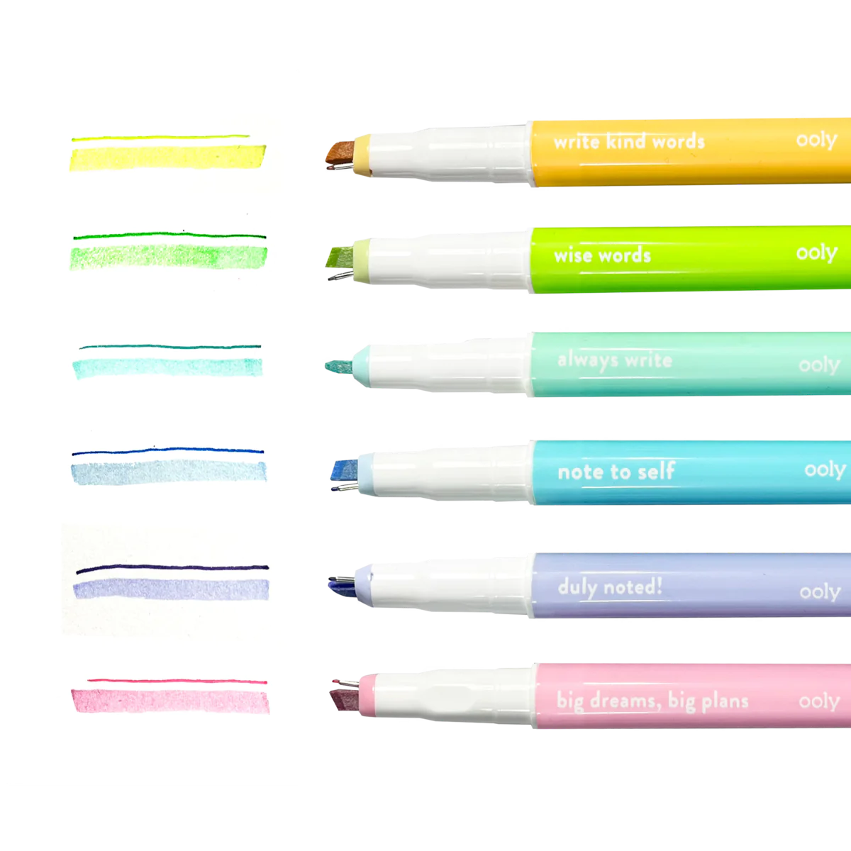 Noted! 2-in-1 Micro Fine Tip Pen and Highlighters - Set of 6