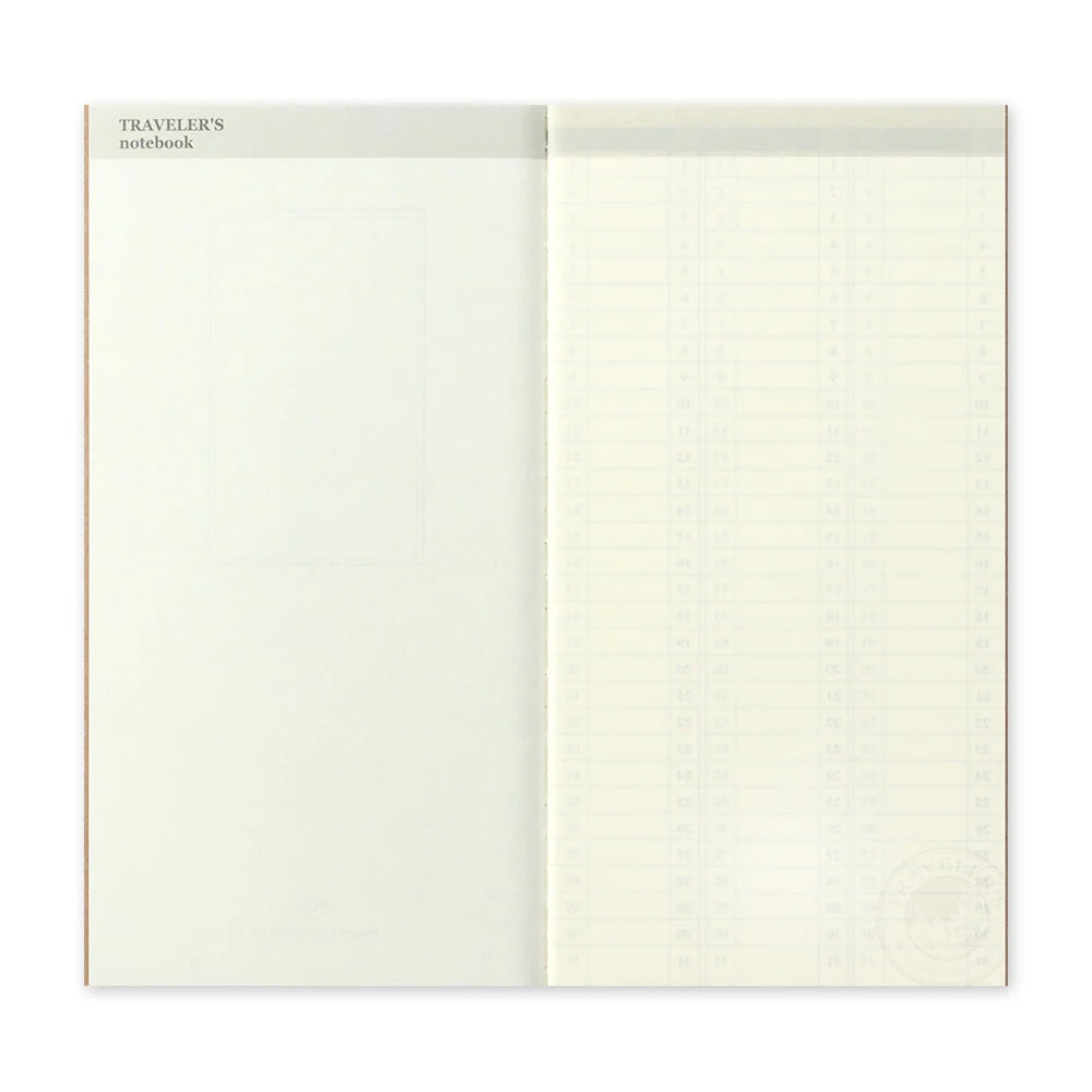 Traveler's Notebook 018 Free Diary (Weekly Vertical)