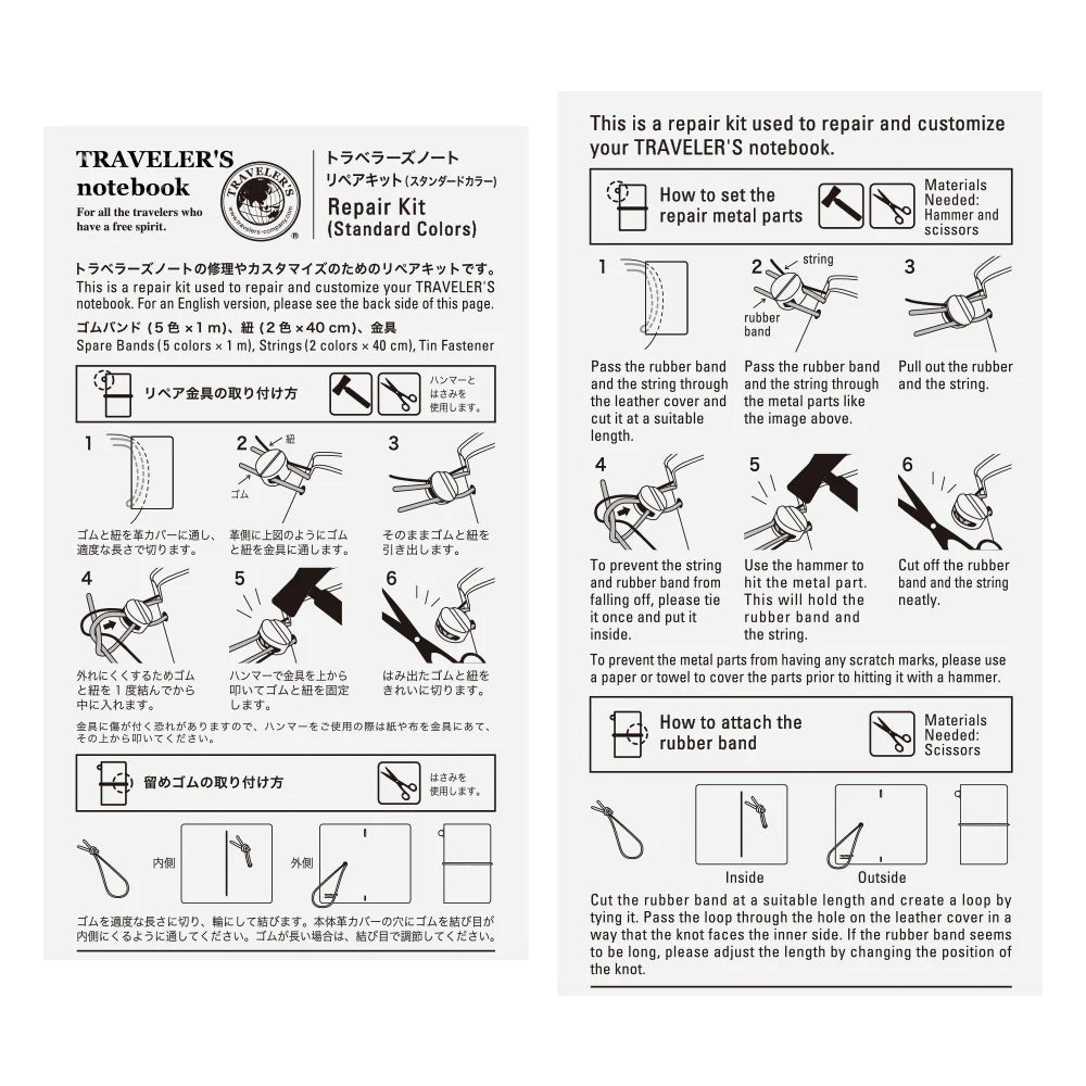 Traveler's Notebook Customized Sticker Set for Diary