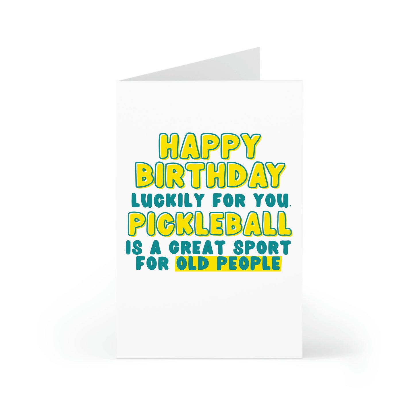 Pickleball for Old People Card