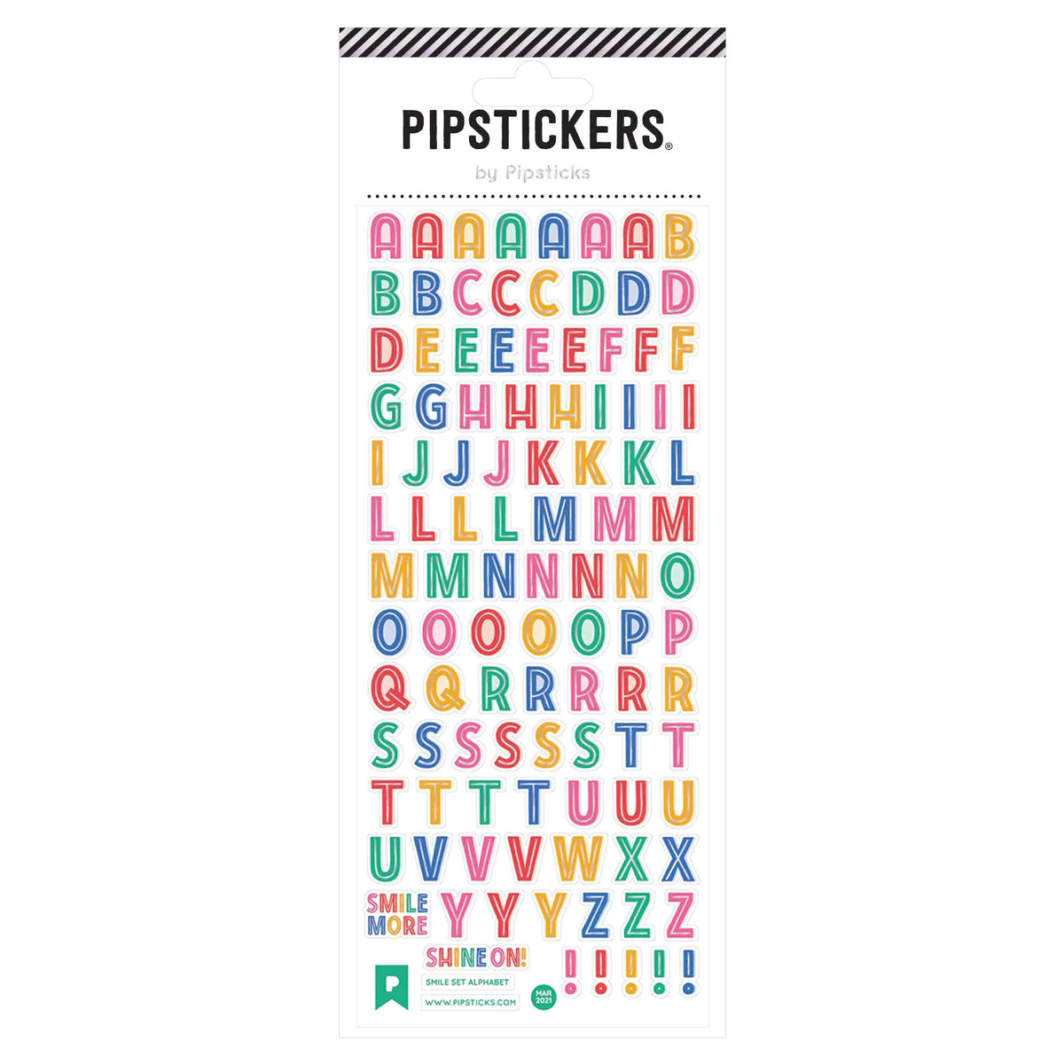 Smile Set Alphabet Stickers