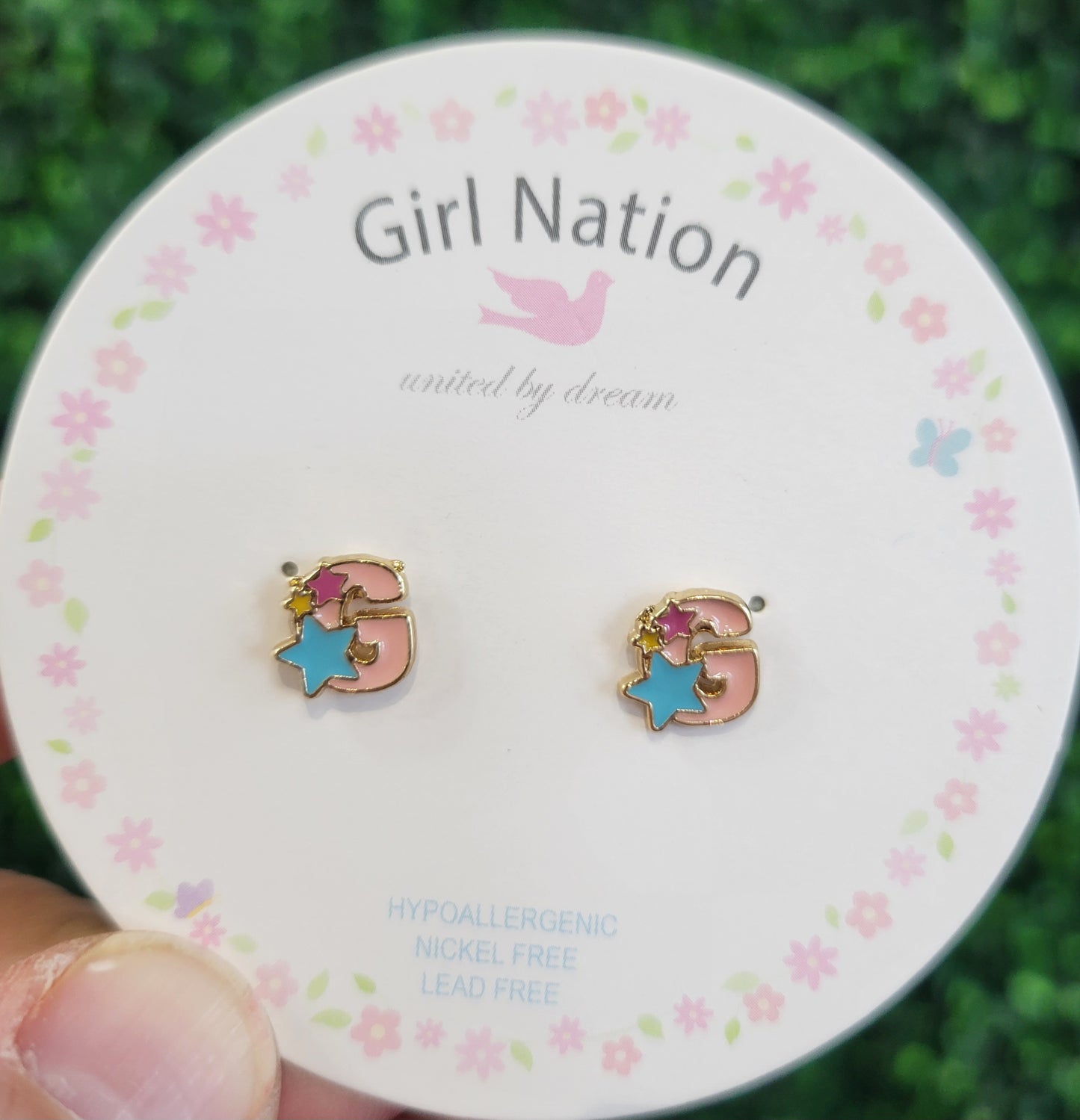 Initial "G" Studs
