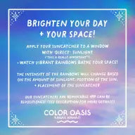 Sunshine & Rainbow Suncatcher Prism Sticker