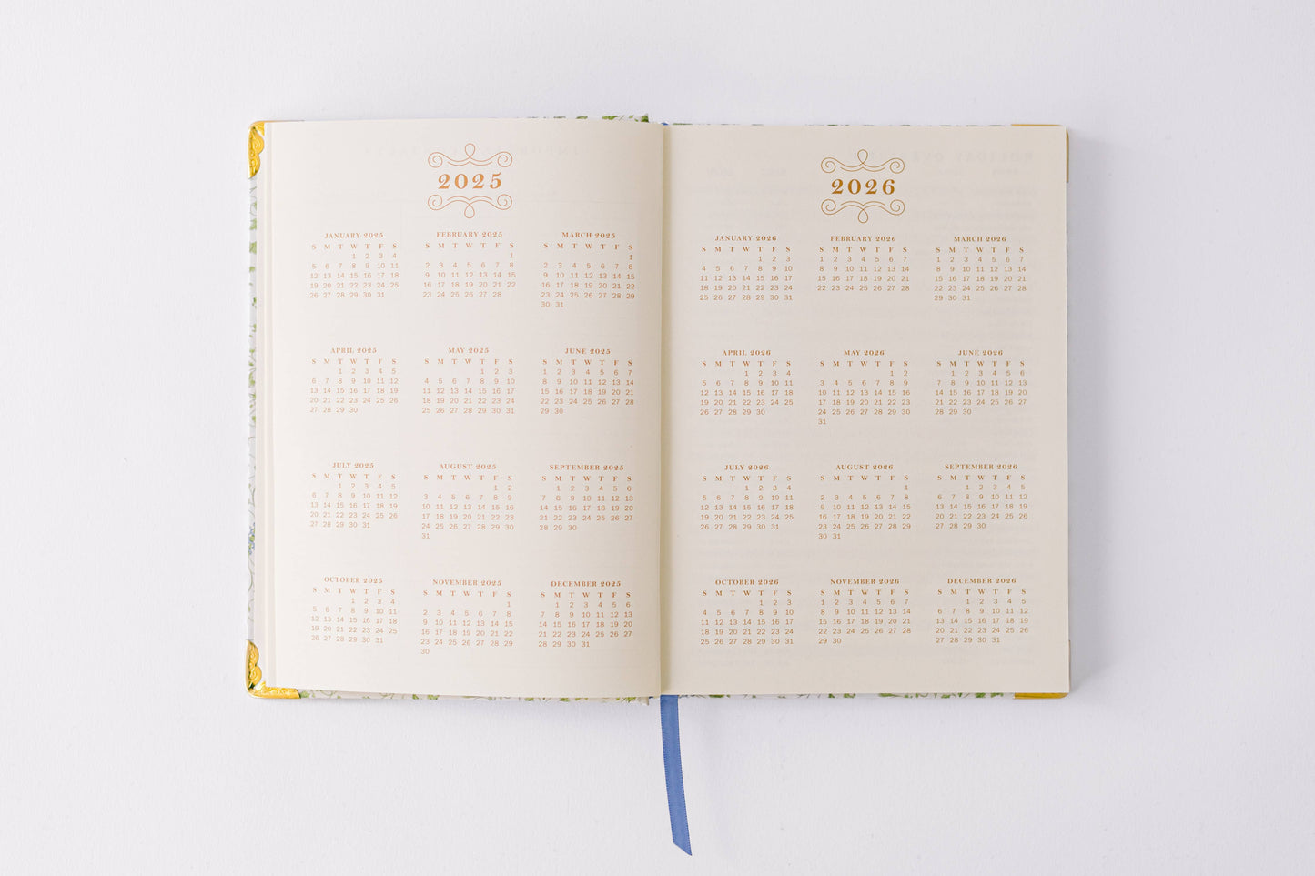 2026 Vine Pattern 17-Month Medium Bound Planner