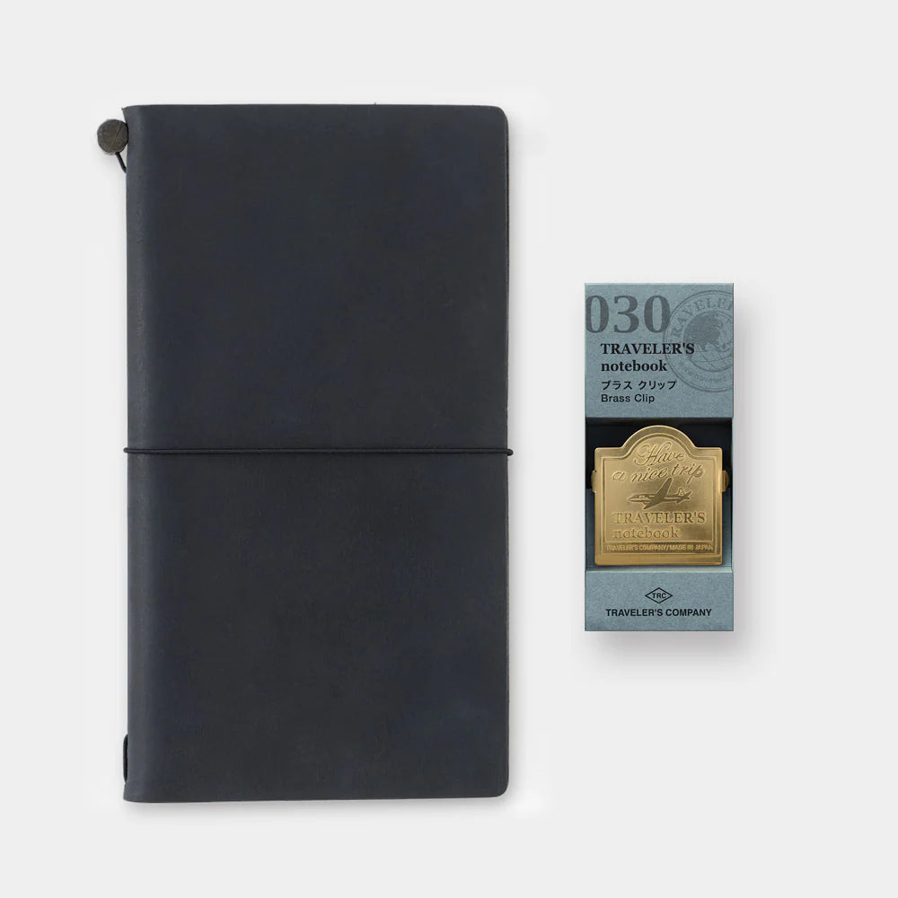 Traveler's Notebook 030 Brass Clip- Airplane