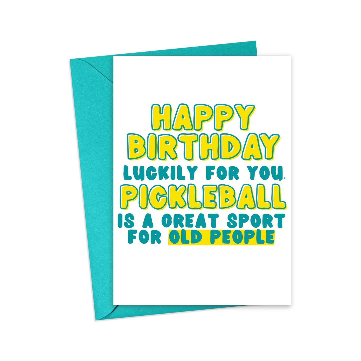 Pickleball for Old People Card