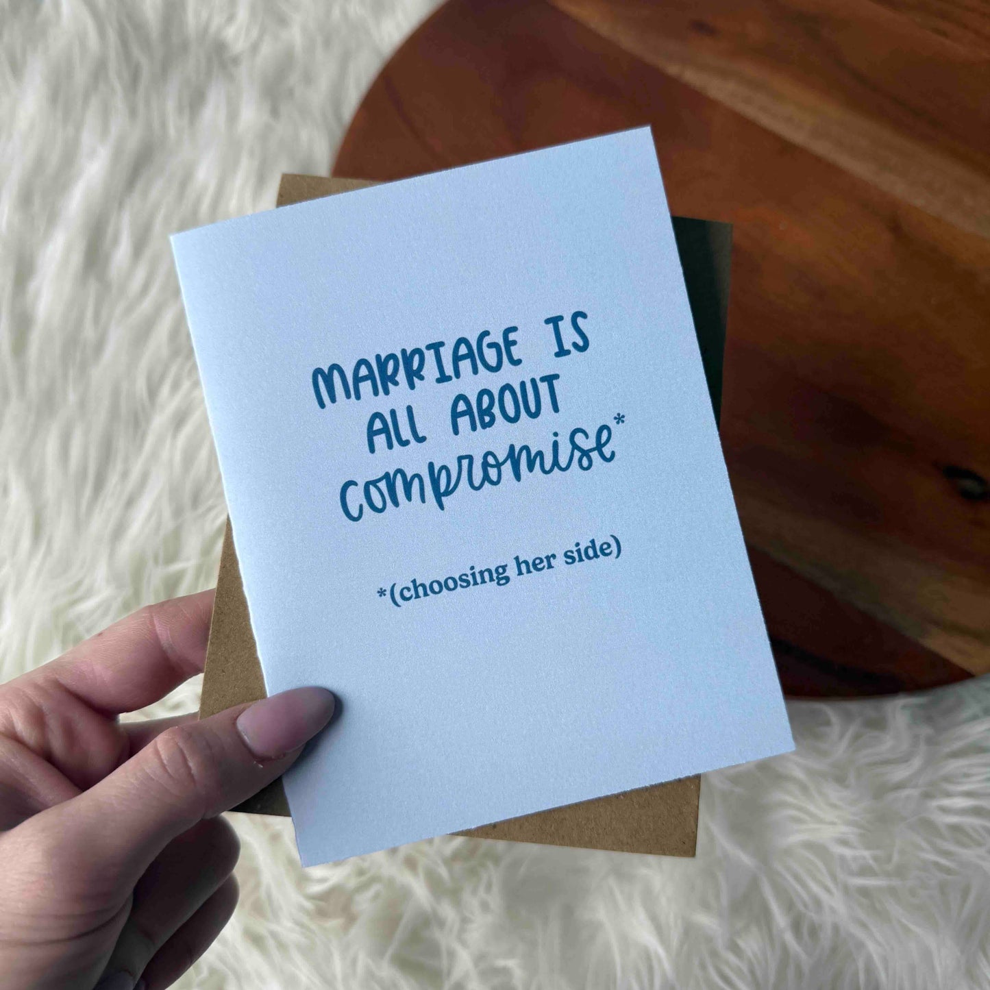 Compromise* Wedding Card