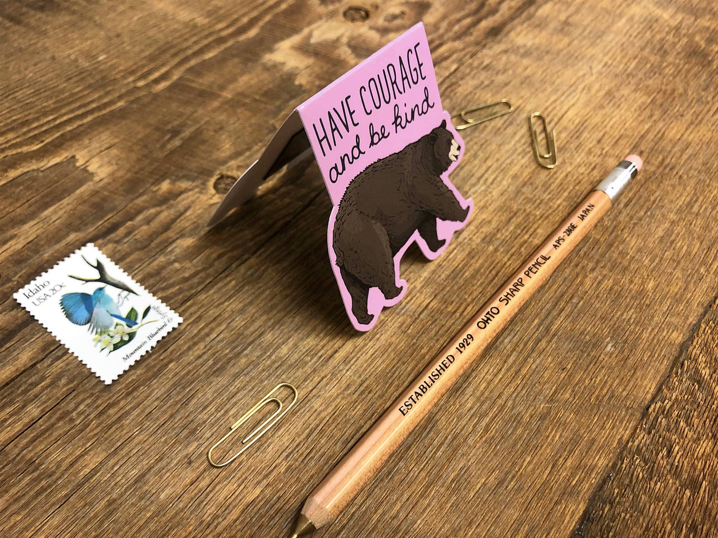 Courage Bear Magnetic Bookmark