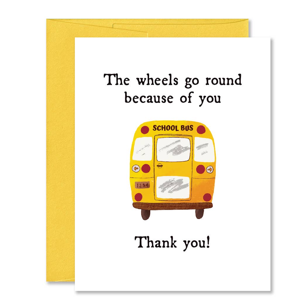 School Bus Thank You Card