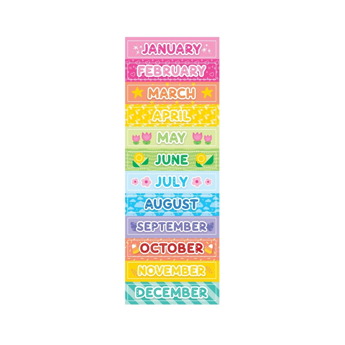 Stickiville Stickers: Months Of The Year