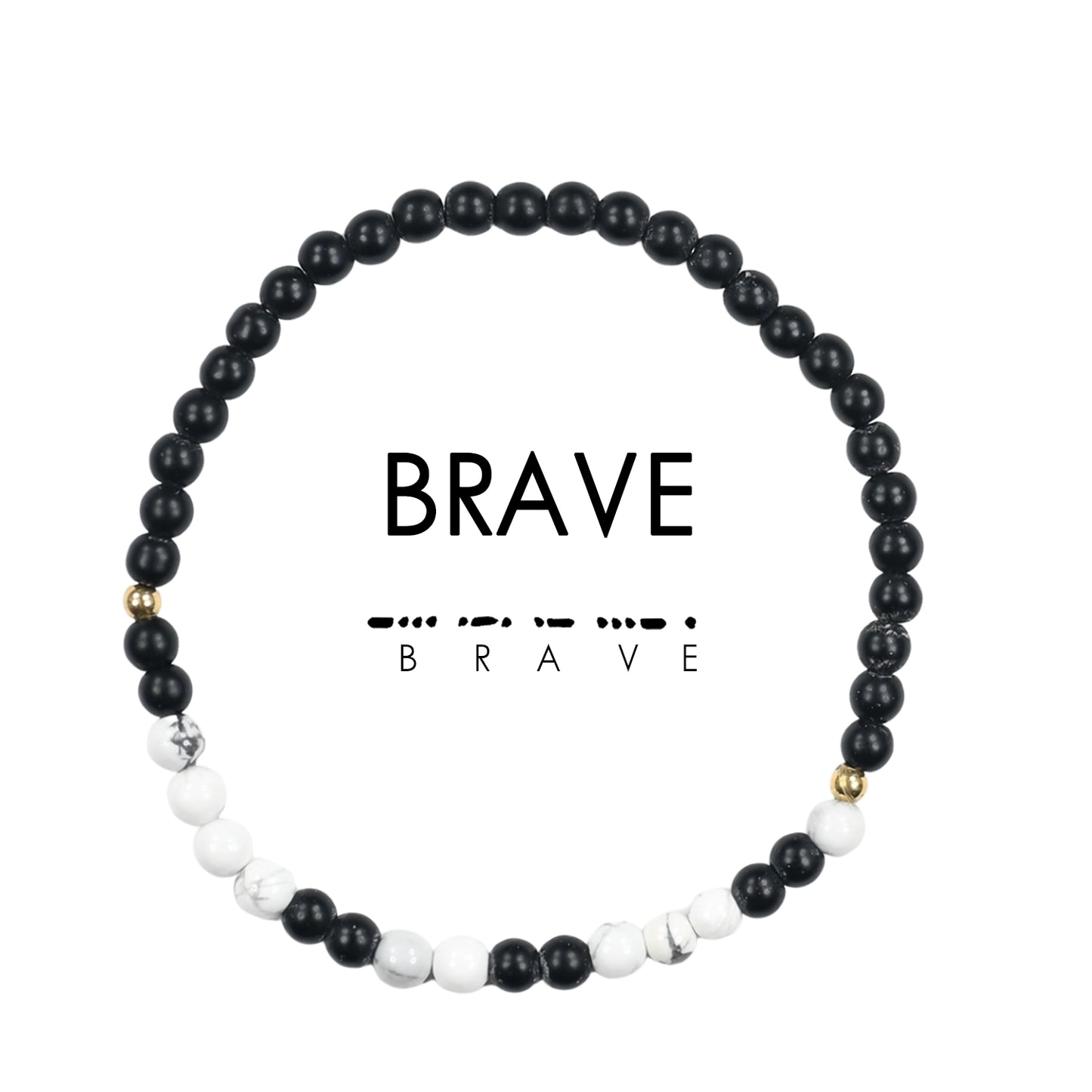 Morse Code Bracelet- Brave