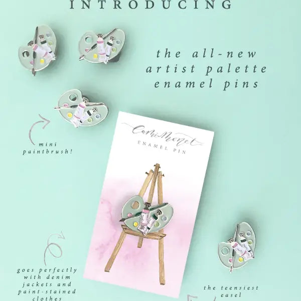 Artist Palette Enamel Pin