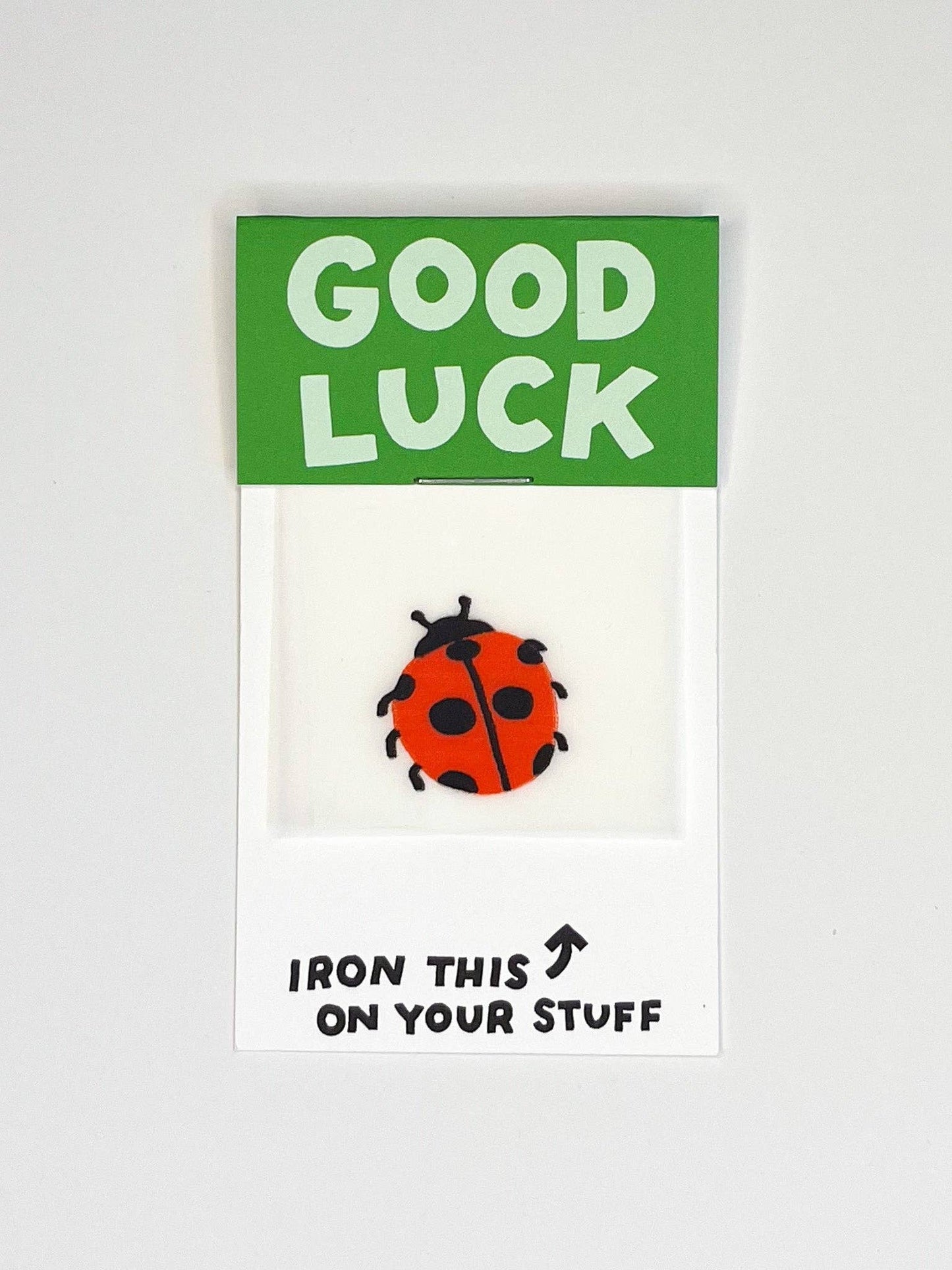 Good Luck Ladybug L'il Something Iron-On Card