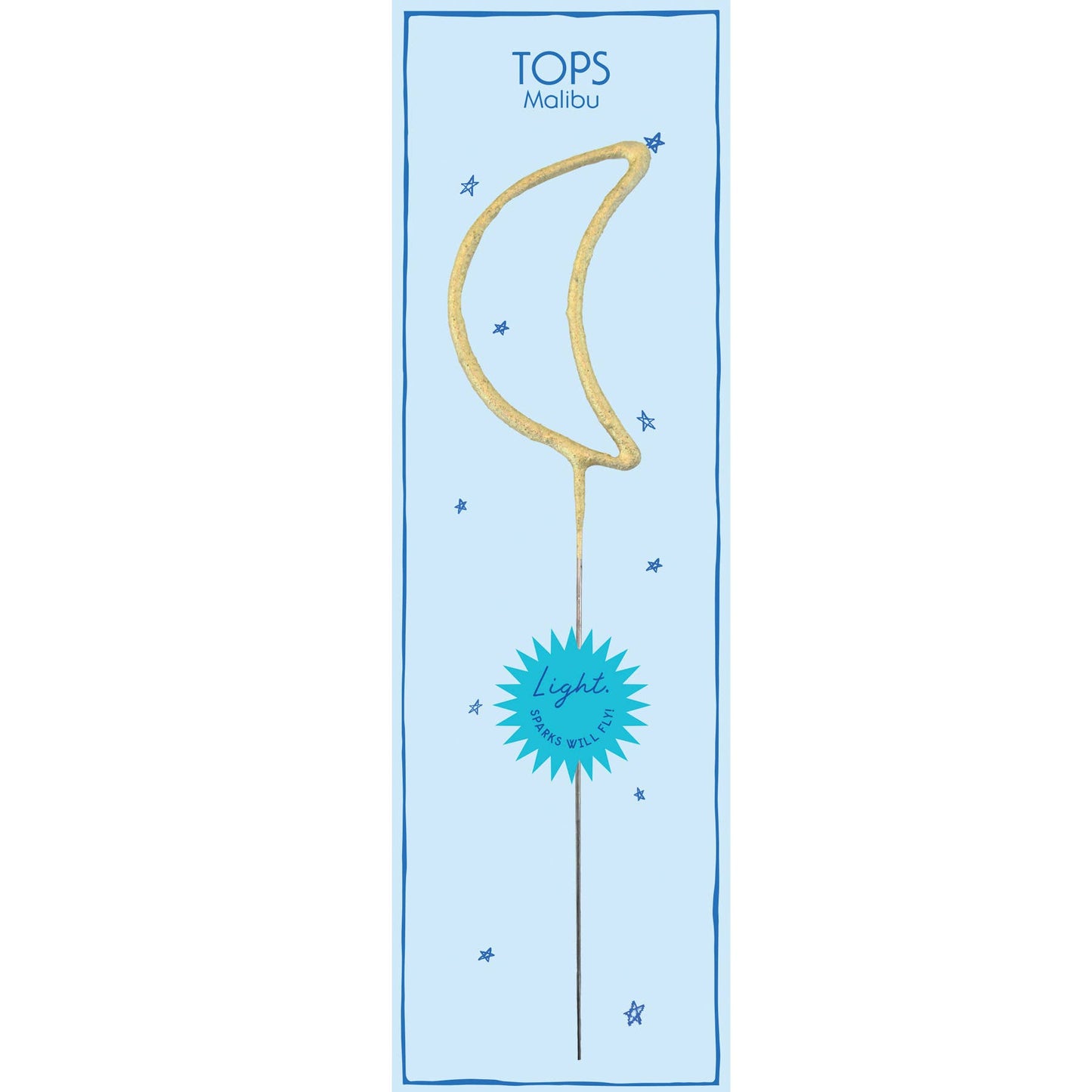Big 8" Gold Moon Sparkler Wand Card - Celestial Magic