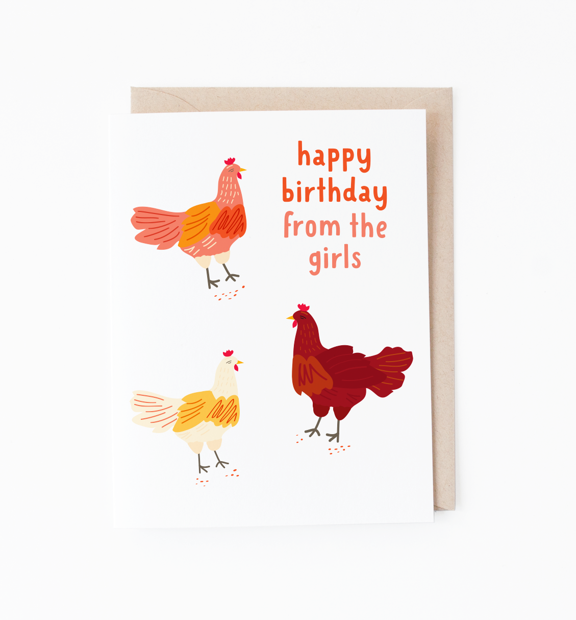 Birthday Girls Chicken Card