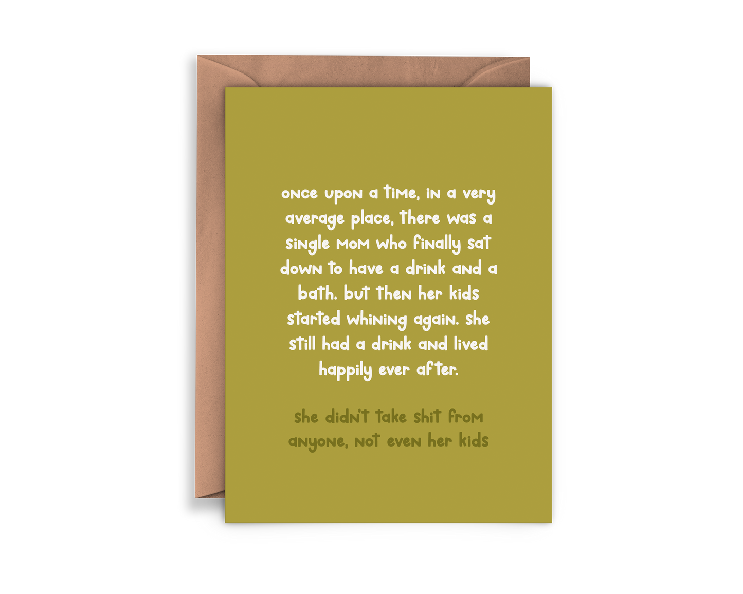 Single Mom Drink Card