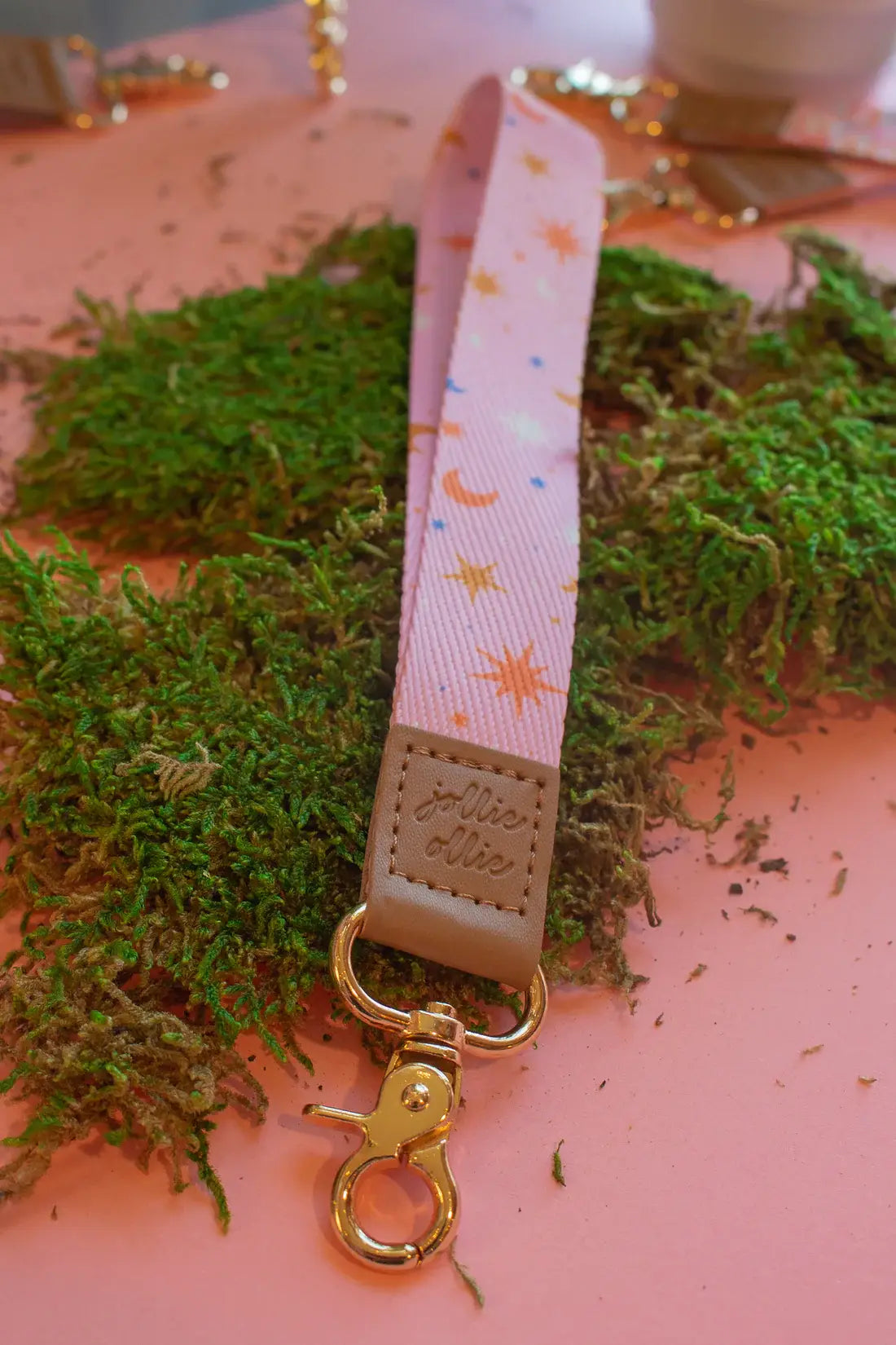 Pink Starry Sky Lanyard