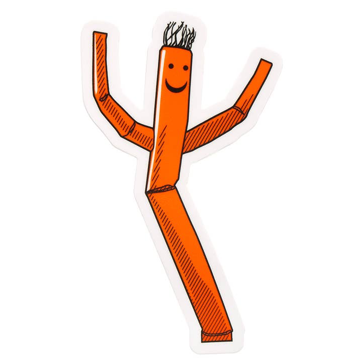 Fly Guy Wacky Waving Man Sticker