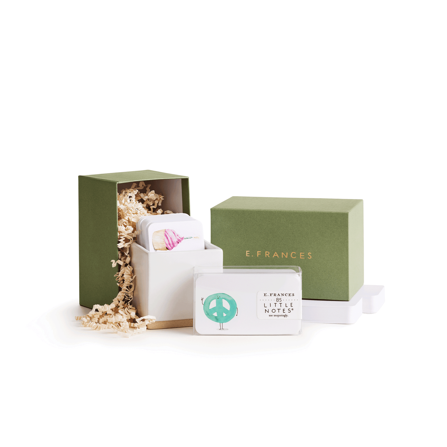 Little Notes Ceramic Holder - Cotton White
