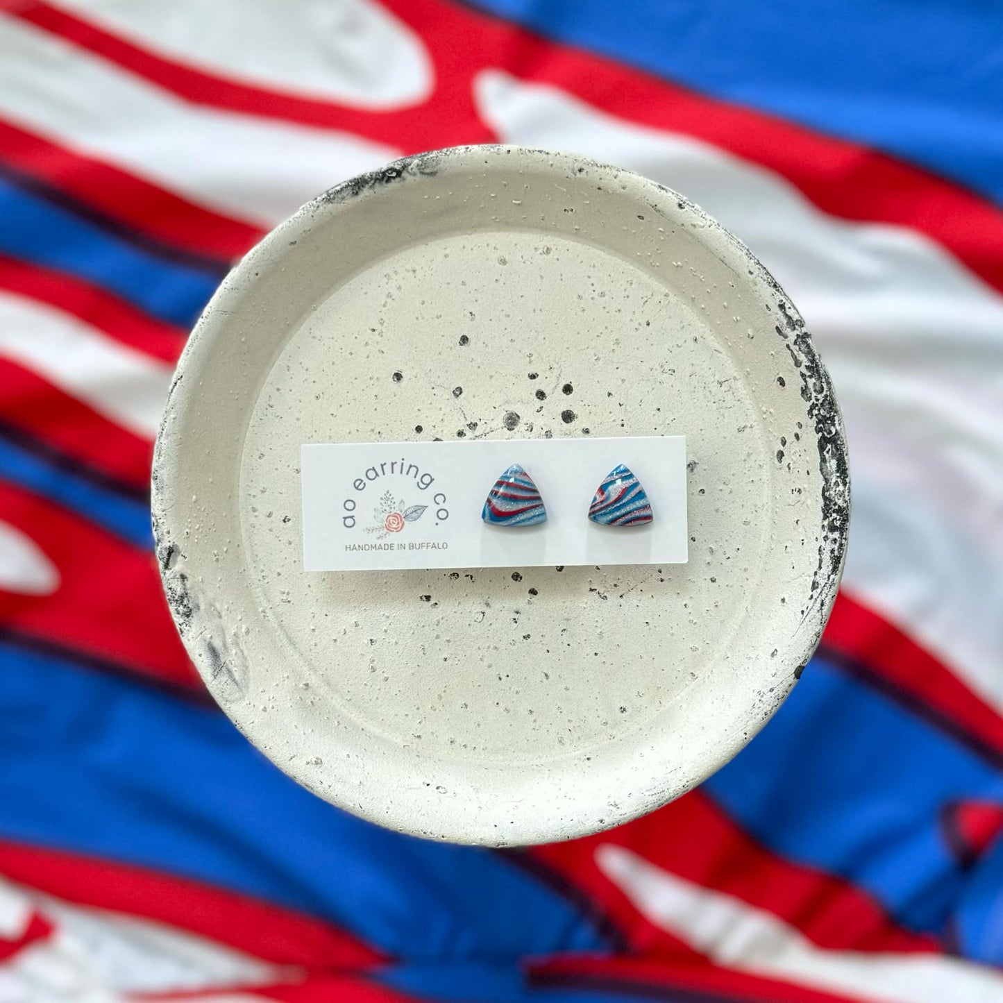 Zubaz Triangle Studs