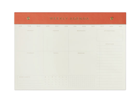 Weekly Postbound Notepad - Chili