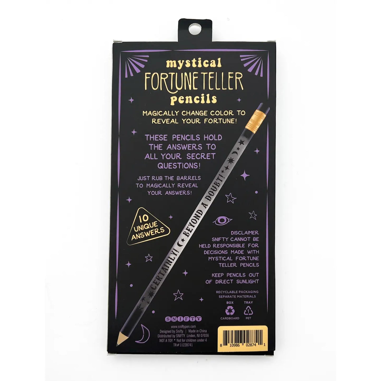 MAGIC REVEAL fortune teller pencils