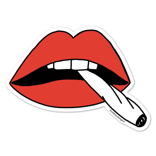 Lips and Joint Vinyl Sticker
