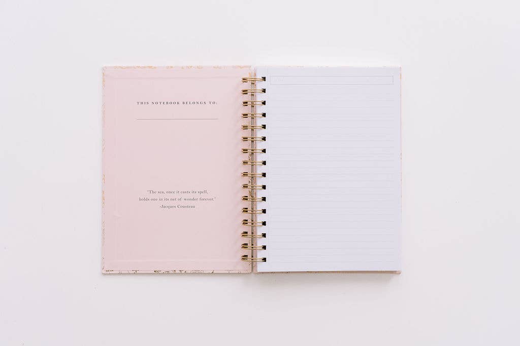 Underwater Ball Spiral Notebook - Pink