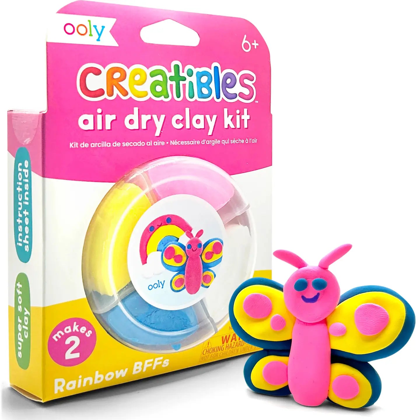 Creatibles Air Dry Clay Kit- Rainbow BFFs