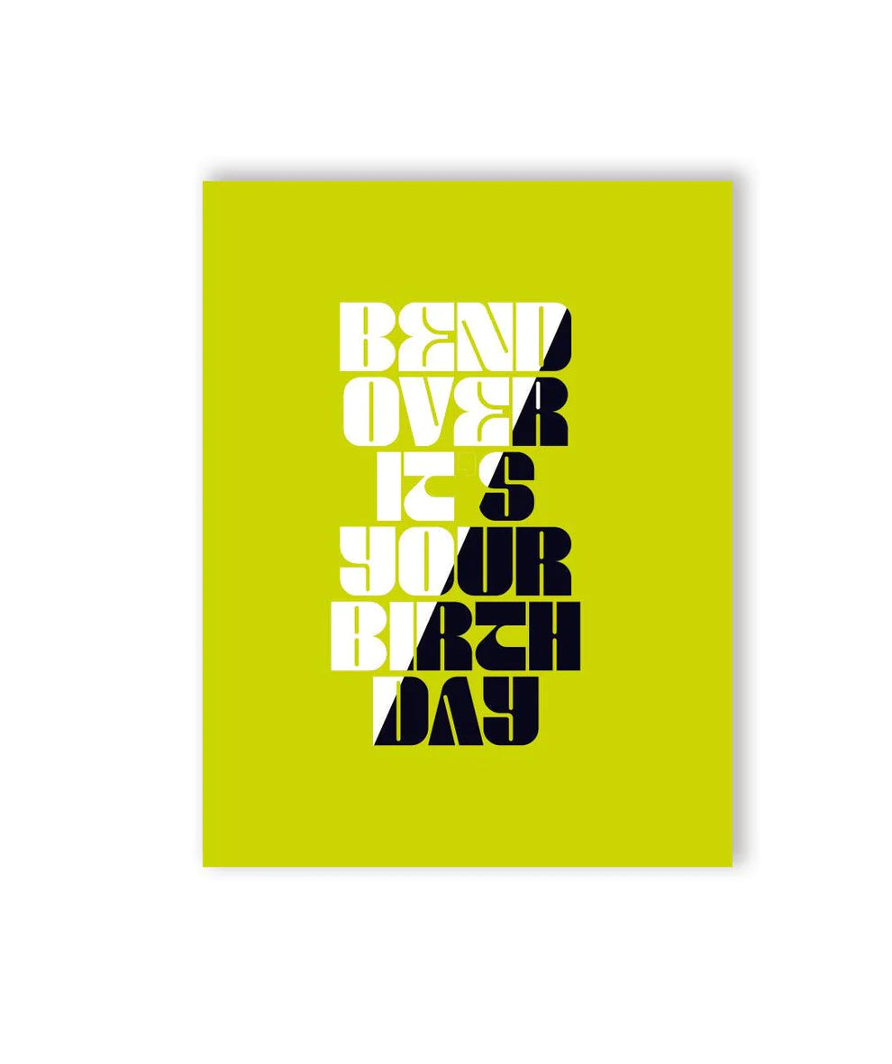 Bend Over Card – Graphic-Poetry Stationery Shop