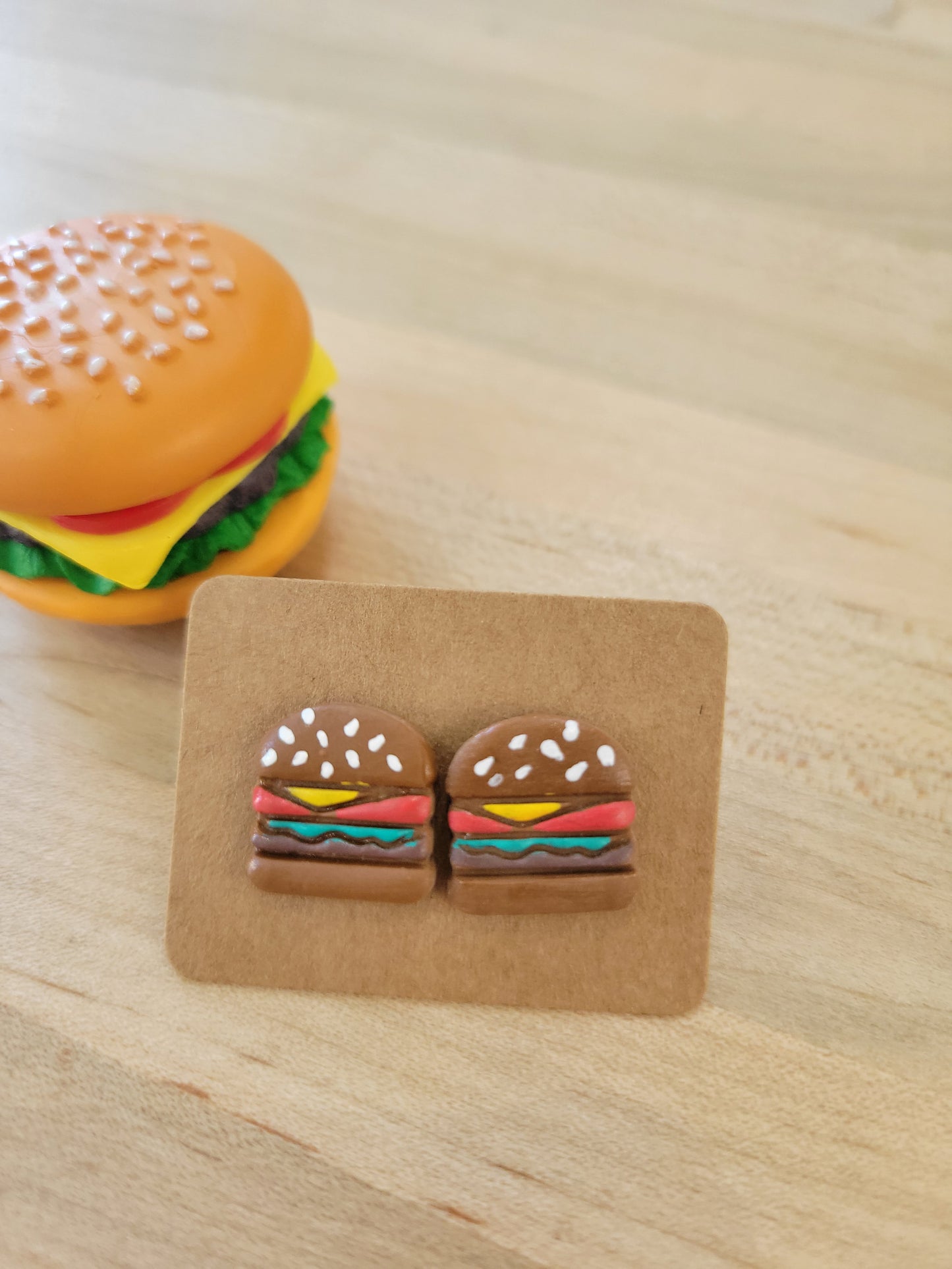 Hamburger Earrings