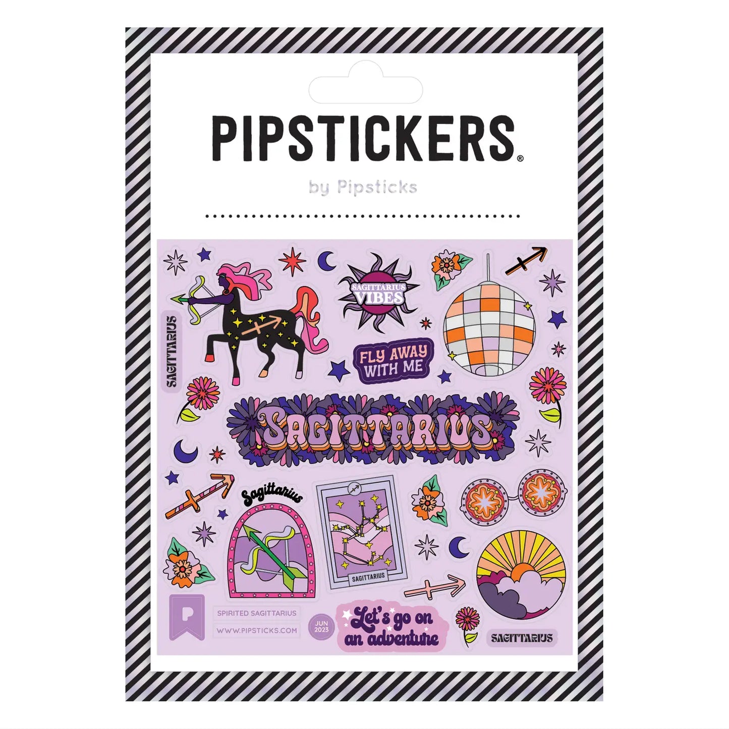 Spirited Sagittarius Glow-in-The-Dark Stickers