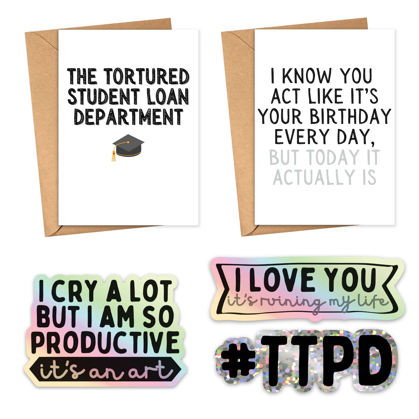 Swiftie #TTPD Holographic Sticker