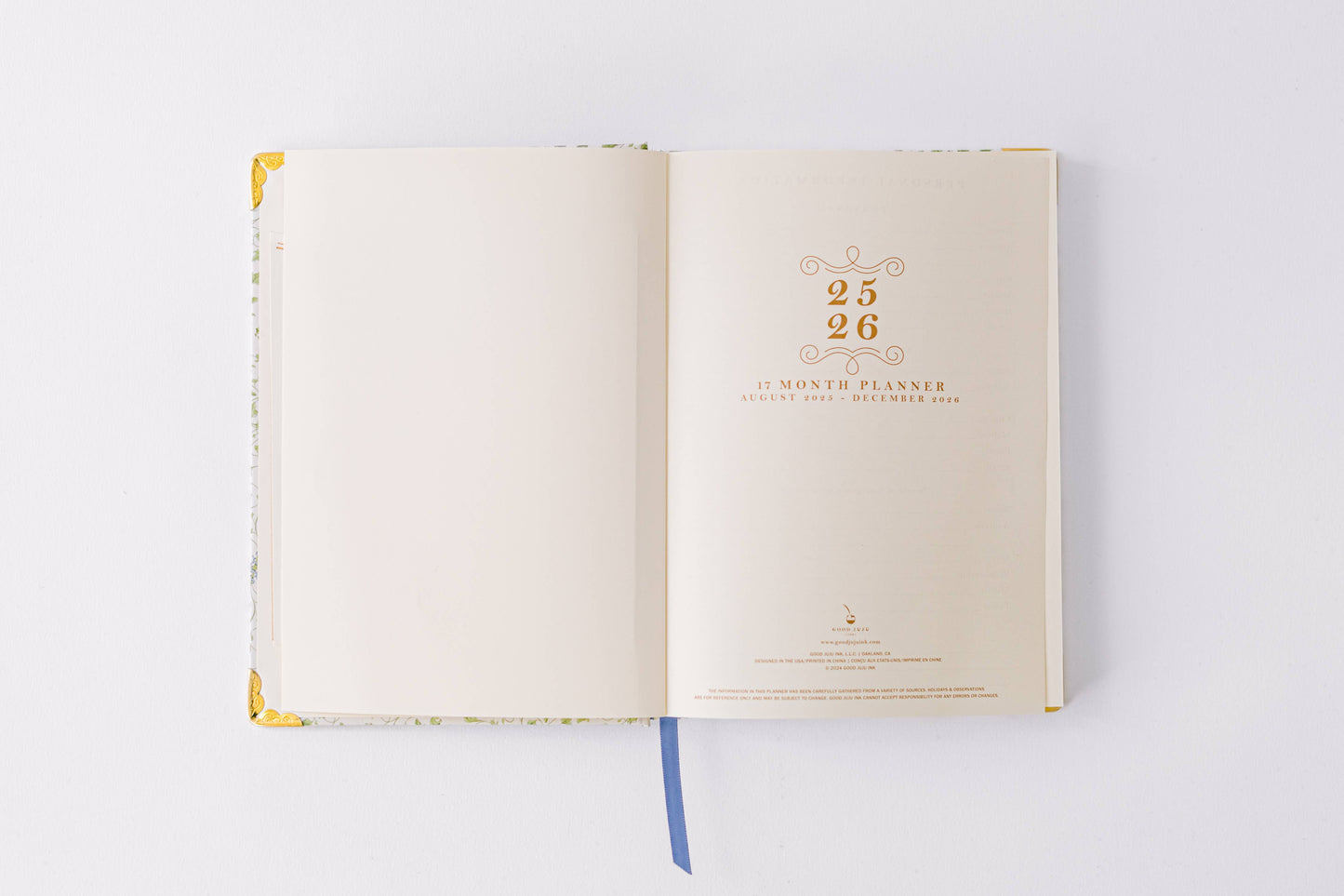 2026 Vine Pattern 17-Month Medium Bound Planner