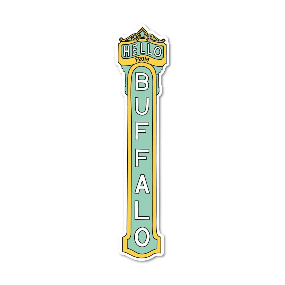 Hello From Buffalo NY Sticker