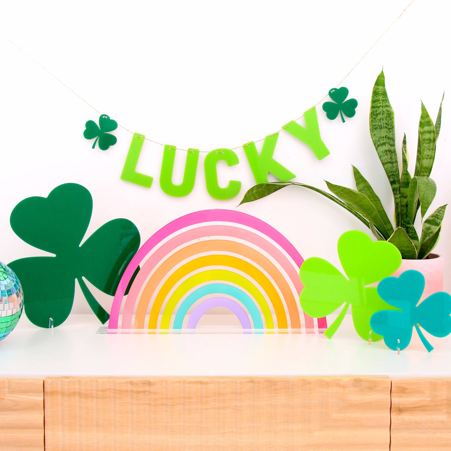 Standing Rainbow Acrylic Decor