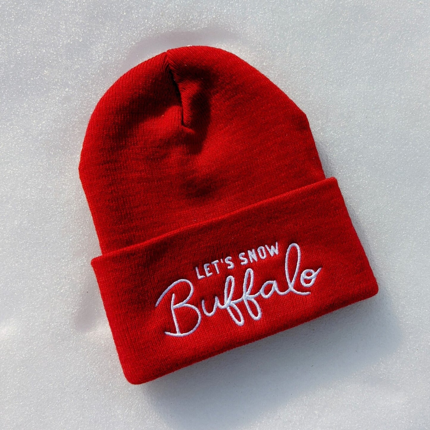 Let's Snow Buffalo Red