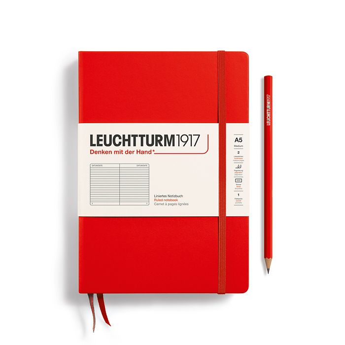 Leuchtturm1917 Medium Notebook- Red Ruled