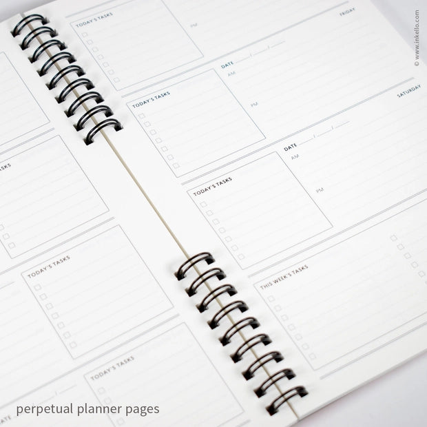 Dated Coral Weekly Planner
