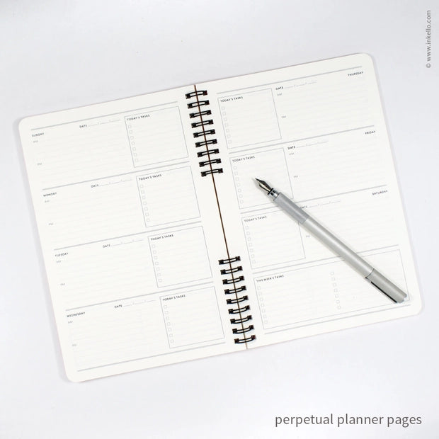 Dated Periwinkle Weekly Planner