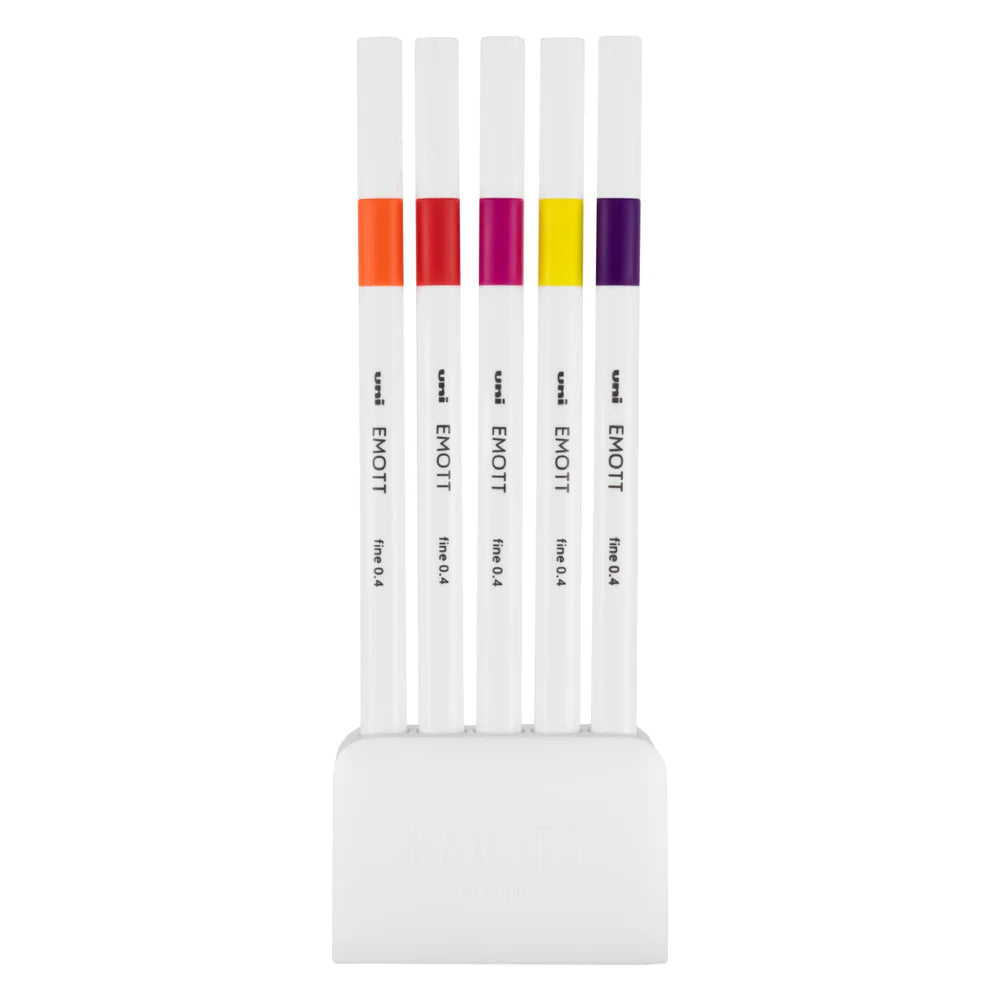 uni® EMOTT Fine Line Marker Set- Passion