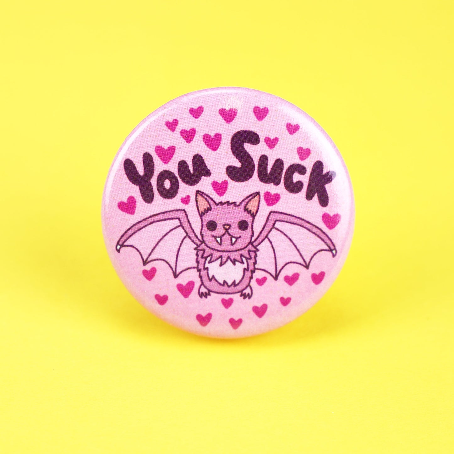 You Suck Bat Pin