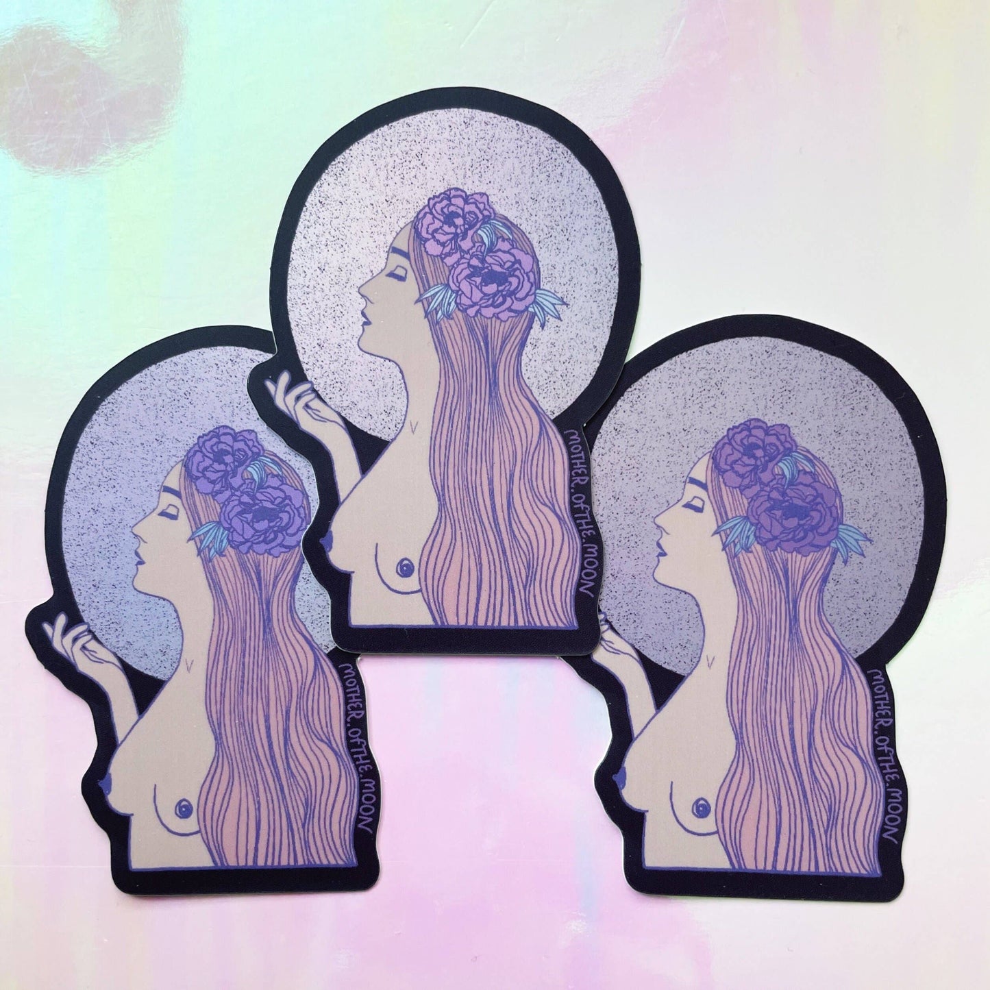 Ophelia Matte Holographic Sticker